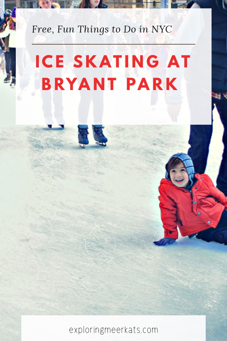 Bryant Park ice skating Pinterest